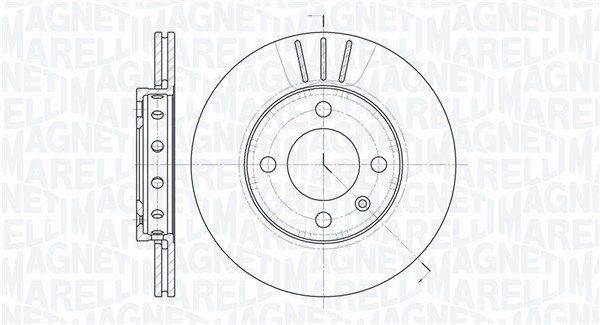 MAGNETI MARELLI Тормозной диск 361302040224